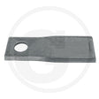 Granit left mowing blade for lawn mowers; steel blade with mounting hole and directional arrow