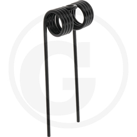 Granit Pick-Up Tine for Welger, agriculture machinery; black metal tine with a coiled spring top.