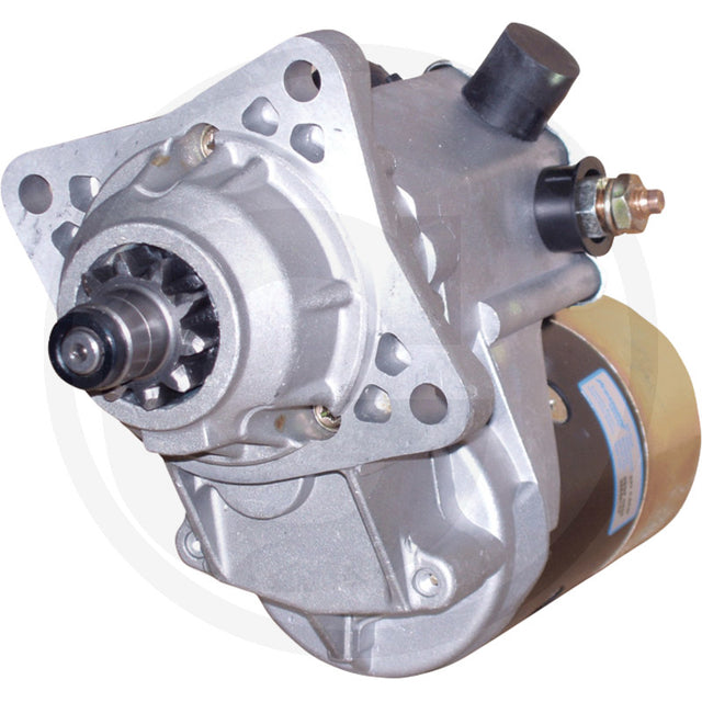 Starter motor by Prestolite, gray metal finish, 24V 4.5kW.