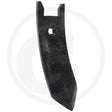 Granit Share Point tillage blade, black metal with mounting hole.
