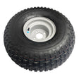 GWAZA ATV wheel and tire, 22x11x8 inch, 4-stud 100 mm PCD with rugged tread