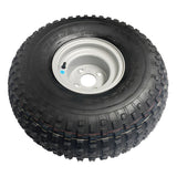 GWAZA ATV wheel and tire, 22x11x8 inch, 4-stud 100 mm PCD with rugged tread