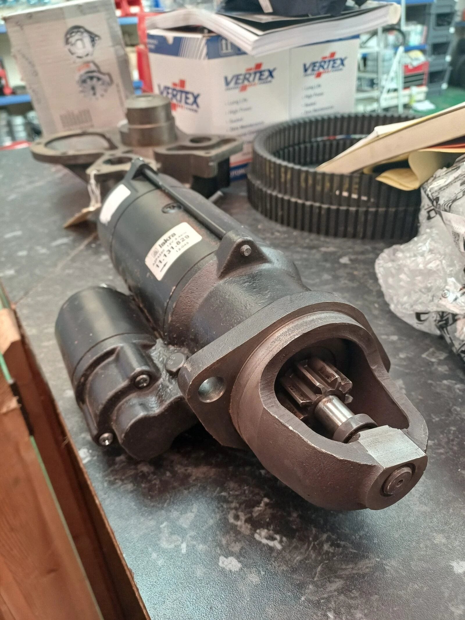 STARTER MOTOR WITH REDUCER 12 V - 3.2 kW - 10 Z ISKRA 11131829