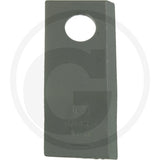 Granit left mowing blade for Pöttinger, gray lawn mower blade pack of 25