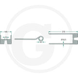Granit Rotary Tedder Tine for Claas Volto, pack of 10; coil-spring tine assembly schematic