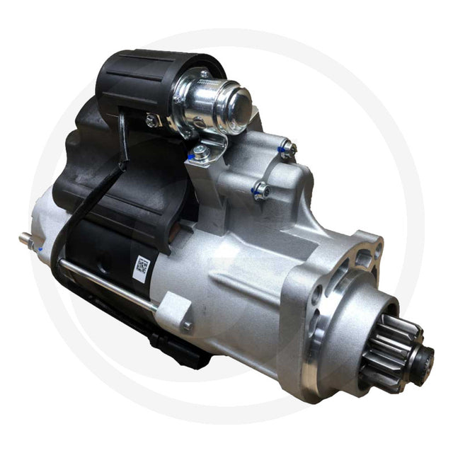 Prestolite gear-reduction starter motor for machinery; 24V, 7.5kW, heavy-duty industrial starter unit