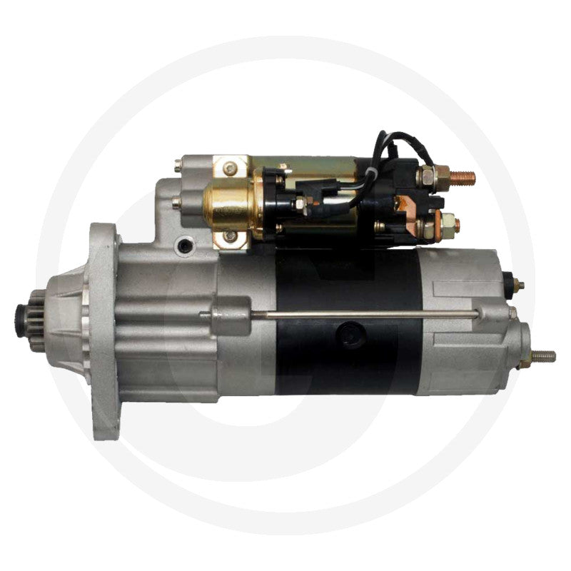 Prestolite gear reduction starter motor, gray/black body, 24V, 7.5kW, model 3780010049