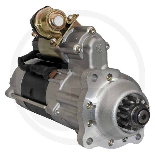 Prestolite gear reduction starter motor, 24V 7.5kW with solenoid, front view