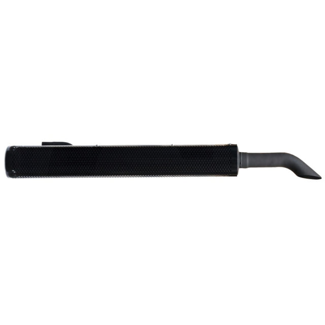 Granit silencer for Case IH Puma and New Holland T7 exhaust, black perforated muffler with curved outlet