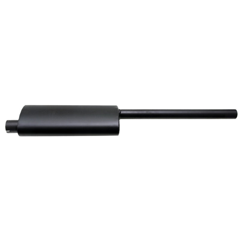 Silencer for Case IH Maxxum 5120/5220 tractors, horizontal exhaust muffler, black