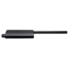 Silencer for Case IH Maxxum 5120/5220 tractors, horizontal exhaust muffler, black