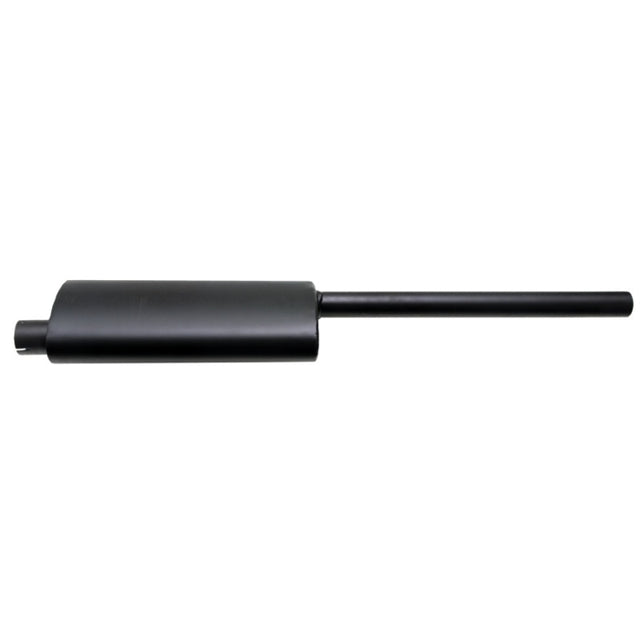 Silencer for Case IH Maxxum 5120/5220 tractors, horizontal exhaust muffler, black