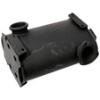 GRANIT machinery exhaust silencer for Fendt Farmer 409–412 tractors, black cylindrical muffler with mounting flanges.