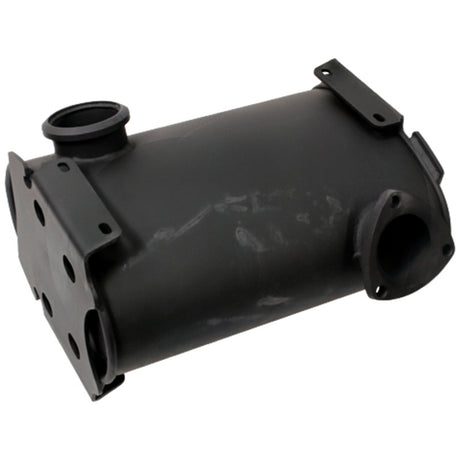 GRANIT machinery exhaust silencer for Fendt Farmer 409–412 tractors, black cylindrical muffler with mounting flanges.