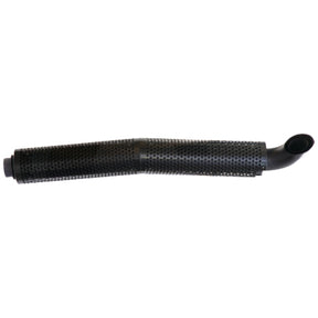 Machinery exhaust silencer GRANIT for Fendt 712–820 tractors, black perforated metal muffler with curved outlet