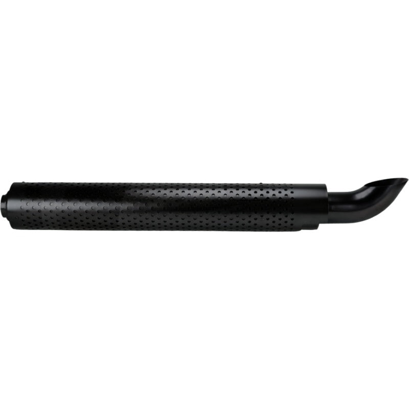 Machinery exhaust silencer for Fendt 922–936 tractors, black perforated cylinder with curved outlet.