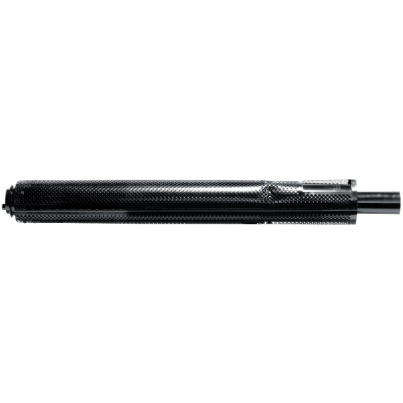 Silencer for Fendt Favorit 816-926 tractor; black carbon-fiber look machinery exhaust silencer