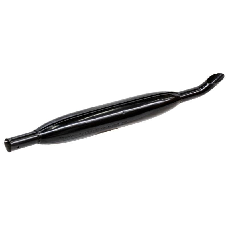 Silencer for Fendt Farmer 102-280 GT231 by GRANIT; black metal motor vehicle muffler.
