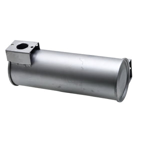 Exhaust silencer cylinder, silver metal, for motor vehicle mufflers