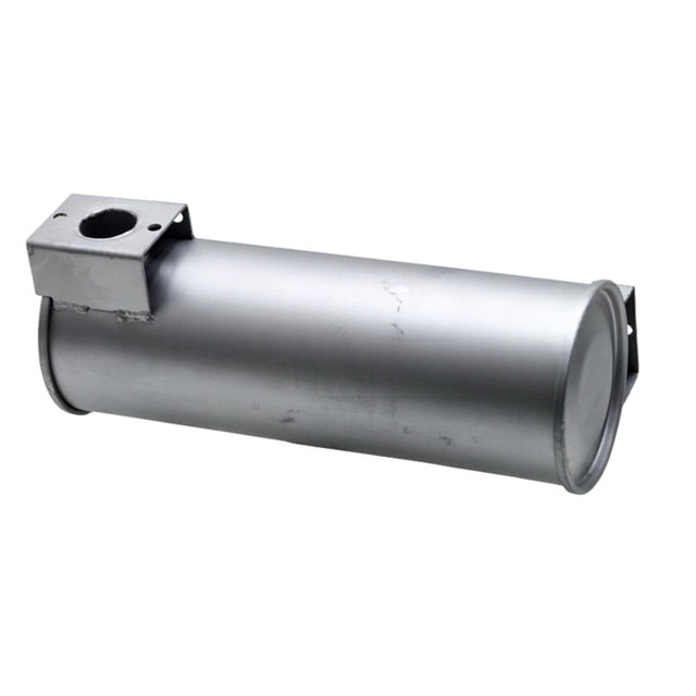 Exhaust silencer cylinder, silver metal, for motor vehicle mufflers