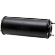 Granit machinery exhaust silencer, black cylindrical can with mounting flange and bolts.
