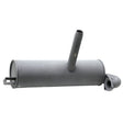 GRANIT exhaust silencer for Fendt Implement Carrier GT390 GT395, gray metal muffler