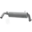 Silencer for Fendt Farmer 305–308 tractors, GRANIT metal exhaust silencer, gray.