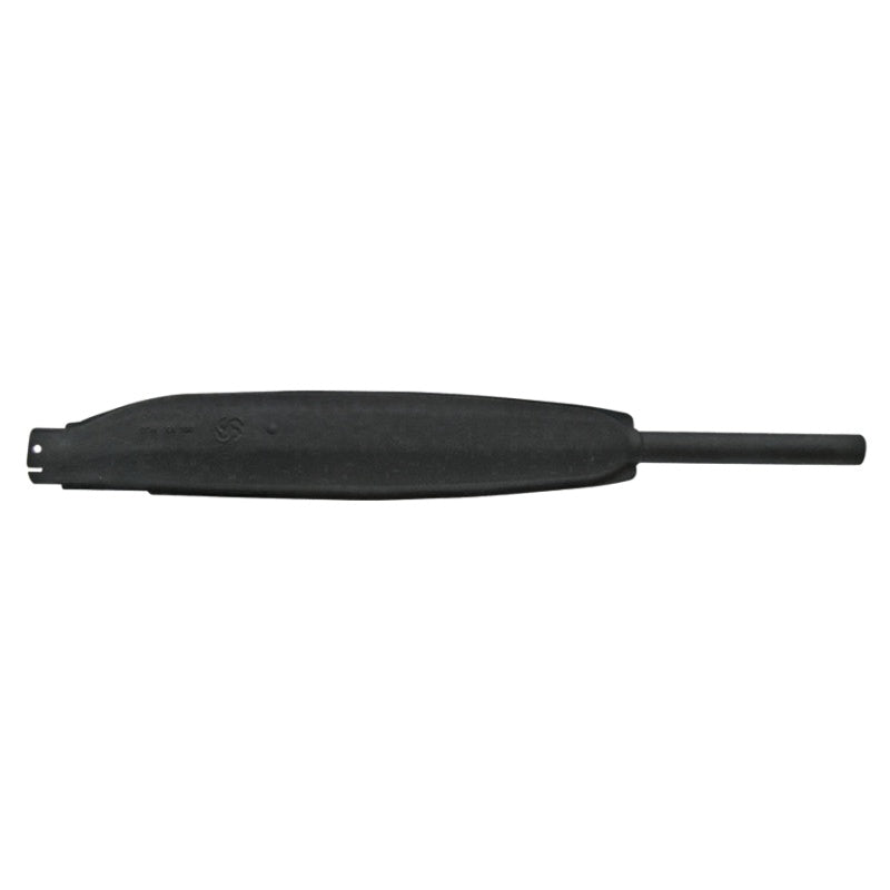 Machinery exhaust silencer, black metal, heavy equipment part