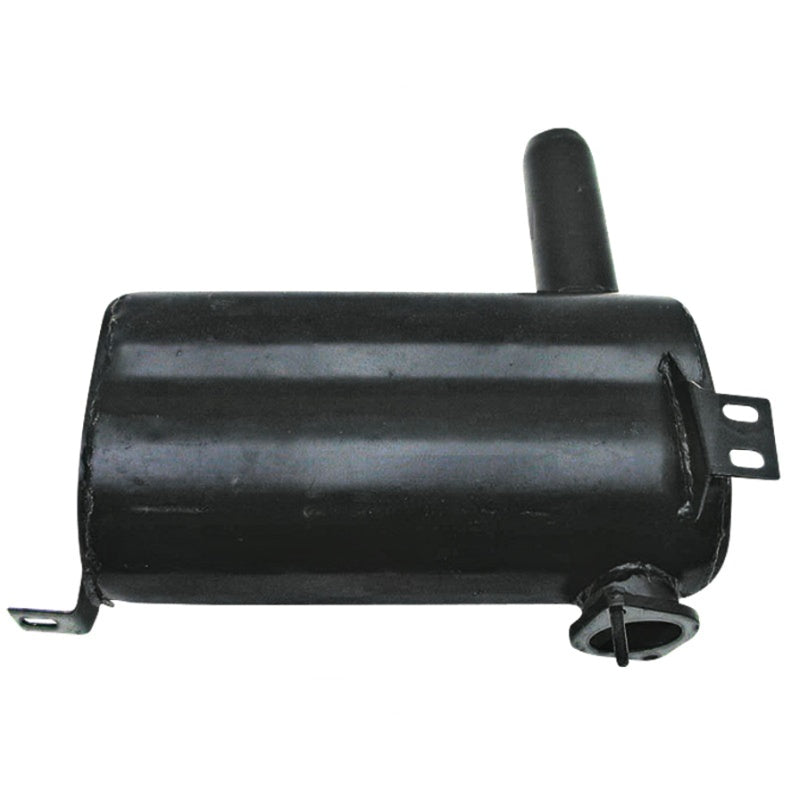 Granit silencer for John Deere tractors 1640–2450, horizontal exhaust muffler, black.