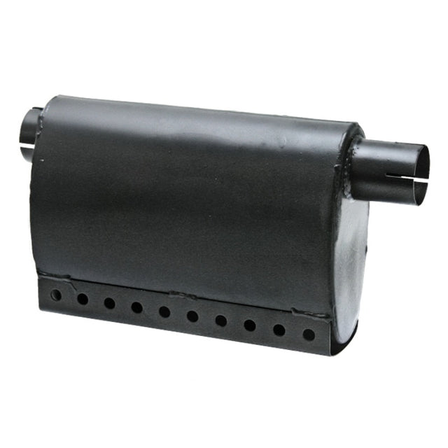 Silencer by GRANIT for John Deere 840–1640 tractors, bottom-mount black metal exhaust component