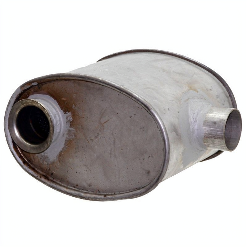 GRANIT machinery exhaust silencer for John Deere 6010/6015/6020 6L tractors; metal oval muffler.