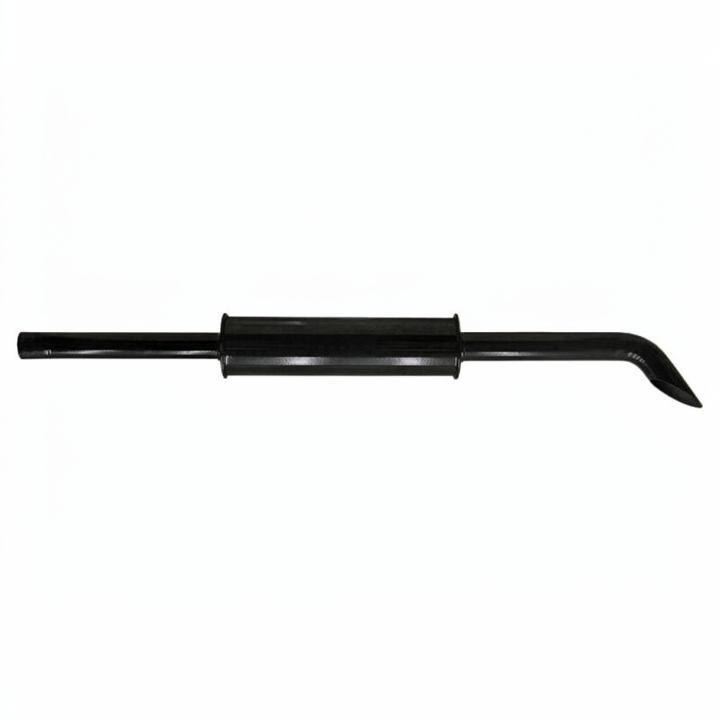 Granit exhaust silencer for Massey Ferguson 265/275/285/372/382 tractors, vertical 1370mm, black