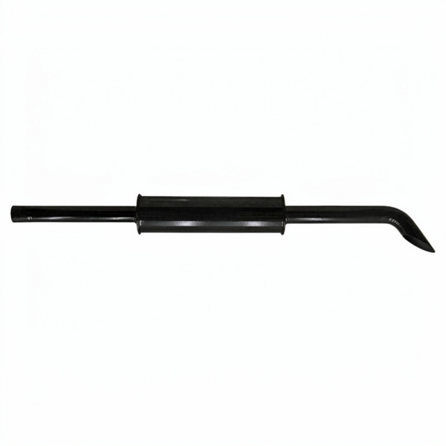 Granit exhaust silencer for Massey Ferguson 265/275/285/372/382 tractors, vertical 1370mm, black