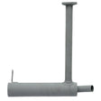 Granit machinery exhaust silencer, grey metal, for Massey Ferguson 133–145 tractors