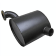 Machinery exhaust silencer black metal muffler for Fiat M135/M160, Ford 8360 and New Holland TM Series