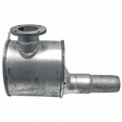 Silencer for Case IH JX90U, Fiat L85, Ford 5635, NH TL80 tractors by GRANIT, metal finish