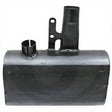Silencer Granit, black machinery exhaust silencer for tractors (Case IH, Fiat, NH, Steyr)