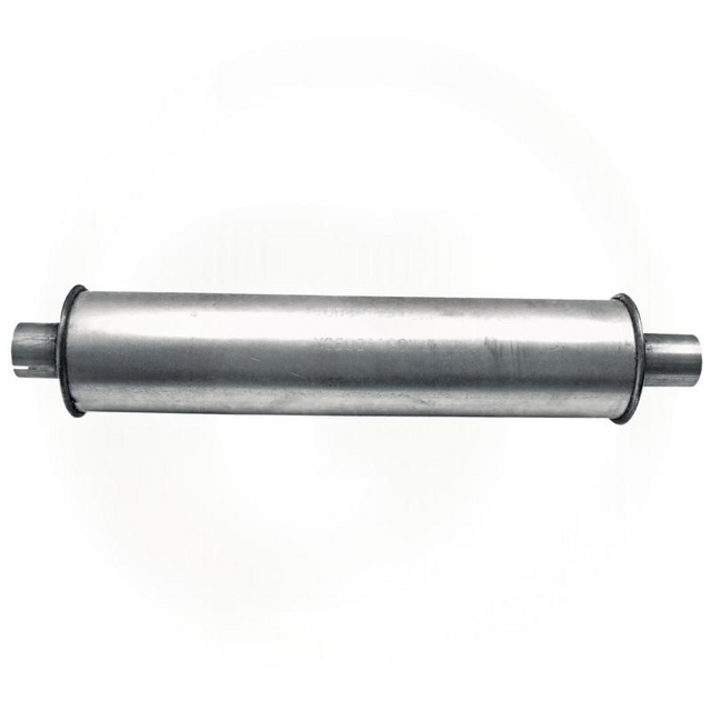 Granit Silencer Renault R Series exhaust muffler, metallic cylindrical body, 675mm length