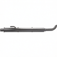 Granit exhaust silencer, grey metal muffler for New Holland T6000 and Steyr Profi, 1820mm venturi nozzle