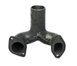 Exhaust manifold by GRANIT for Valtra-Valmet tractors; cast metal Y-shaped pipe with two flange mounting holes.