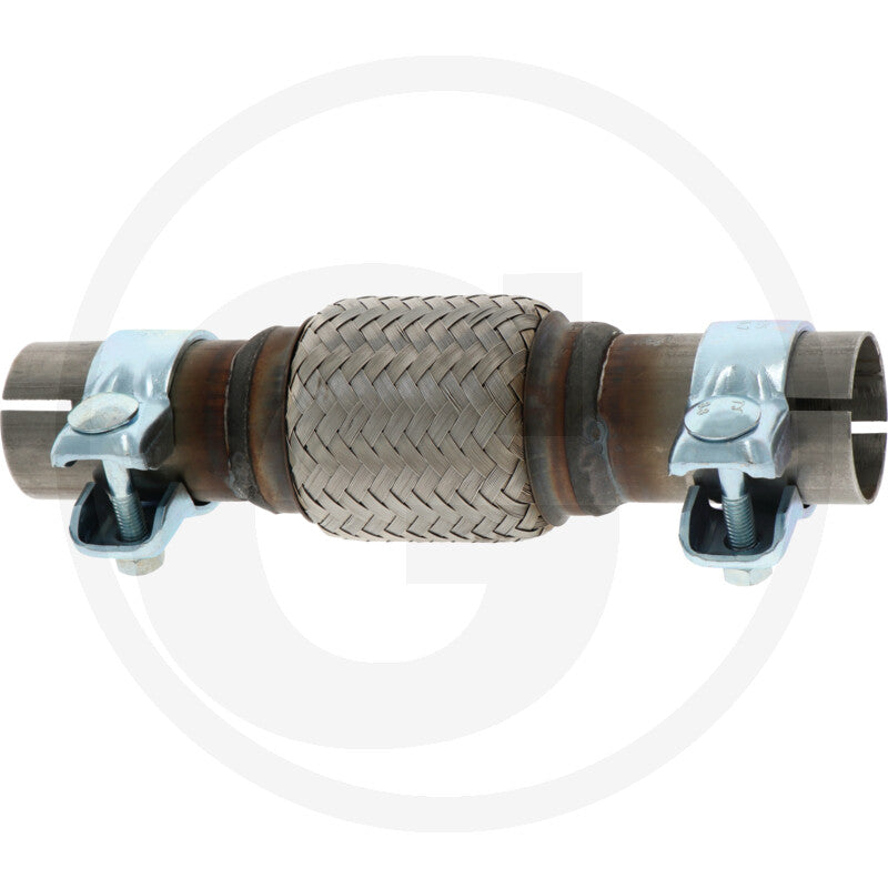 Slotted Flexible Exhaust Connector + Clamps - 42.5 x 244mm