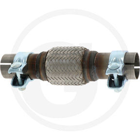 Slotted Flexible Exhaust Connector + Clamps - 42.5 x 244mm