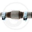 Slotted Flex Exhaust Connector + Clamps - 42.5/45 x 244mm