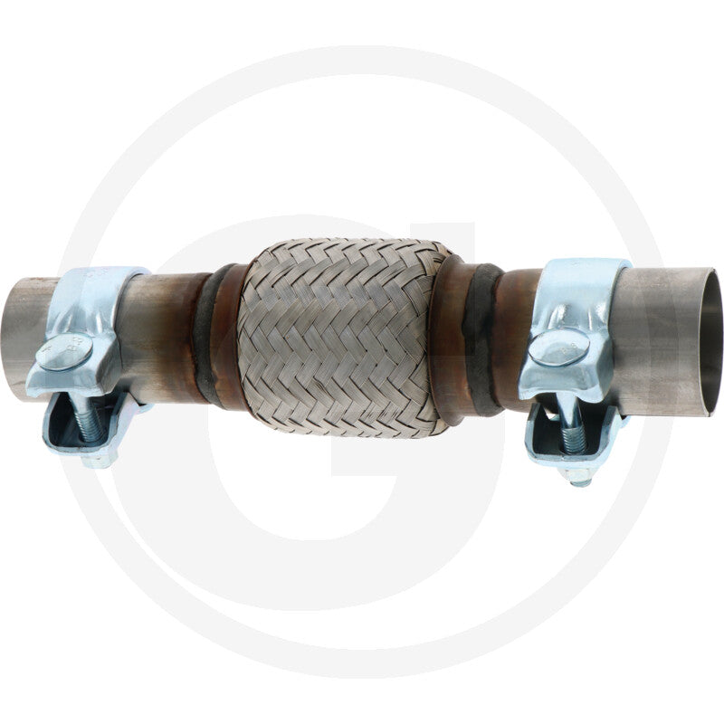 Slotted Flex Exhaust Connector + Clamps - 42.5/45 x 244mm