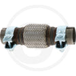 Slotted Flexible Exhaust Connector + Clamps - 55 x 200mm