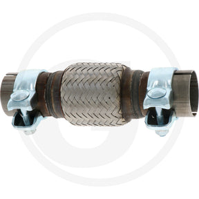 Slotted Flexible Exhaust Connector + Clamps - 55 x 200mm