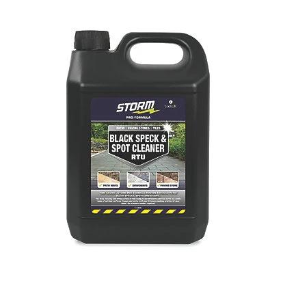 Storm Black Spot Remover 5L Algae & Moss Cleaner in black plastic jug