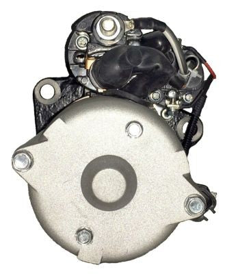 Prestolite starter motor M93R, 24V 5kW 11T for DAF CF75, silver housing.