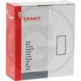 Mowing blade left pack of 25 Granit quality parts box in red and grey packaging.