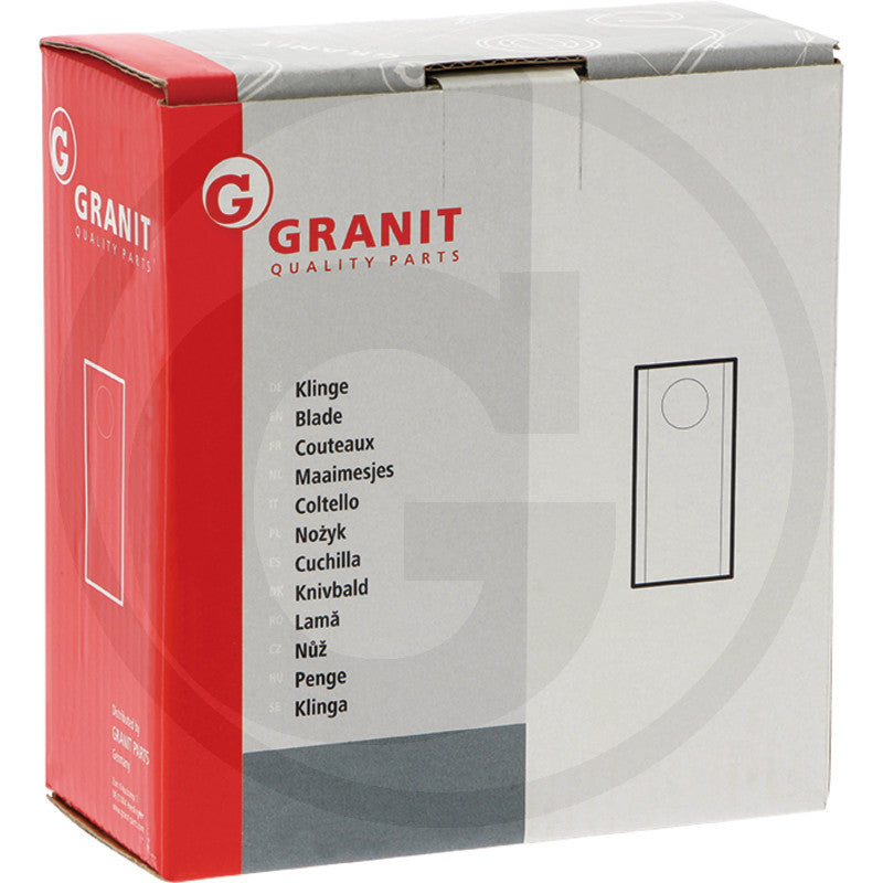 Mower blade right, 25-pack by GRANIT for Pöttinger, Vicon (Kverneland), Fella lawn mower blades